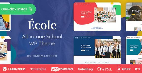 Ecole - Education & School WordPress Theme 1.0.4