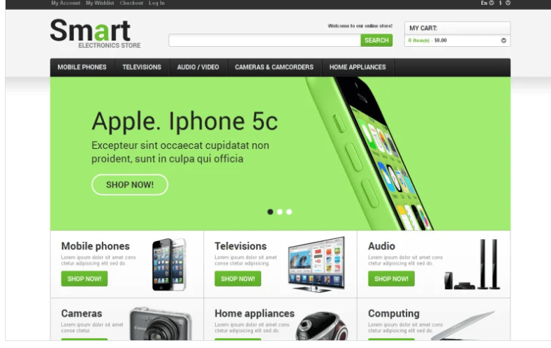 Electronics for Freedom Magento Theme