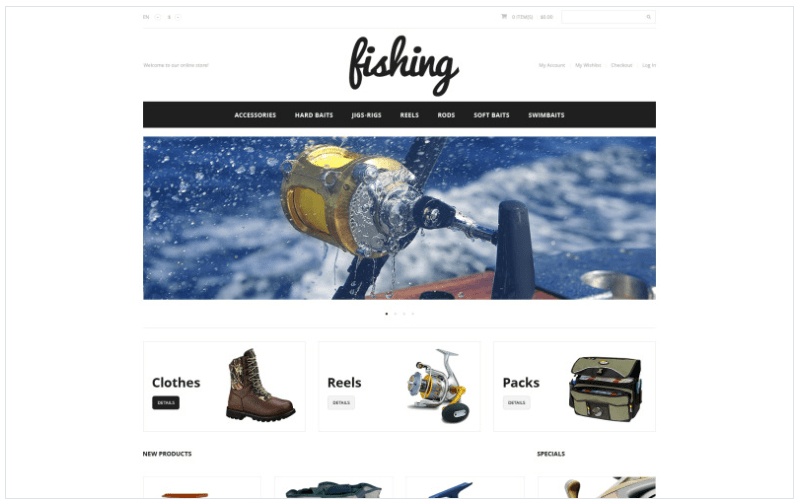Fishing Sport Magento Theme