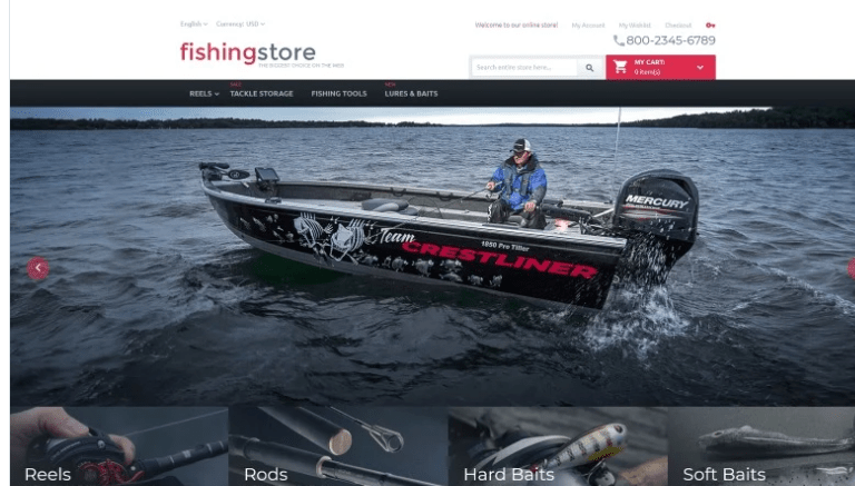 Fishing Store Magento Theme