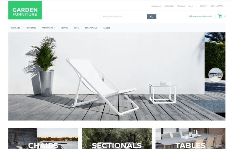 Garden Furniture Magento Theme