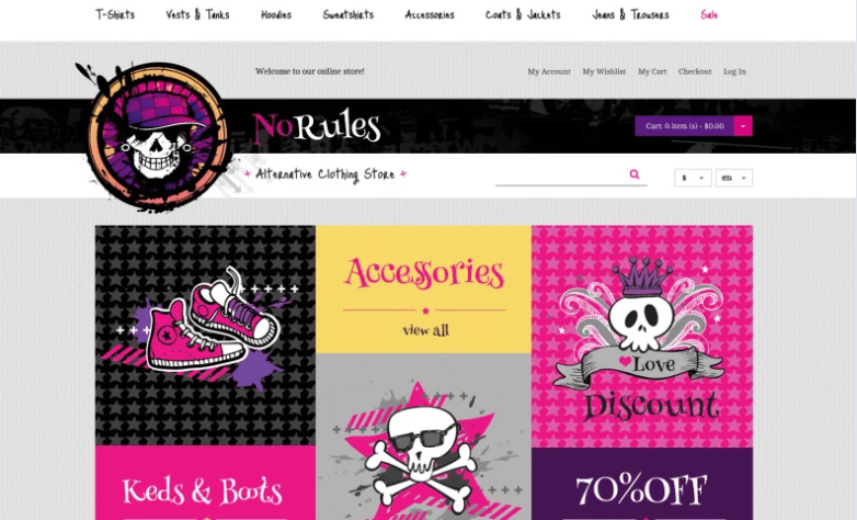 No Rules Magento Theme