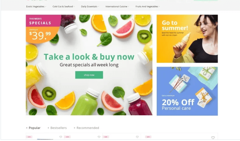Obveris - Clean Grocery eCommerce Store Magento Theme
