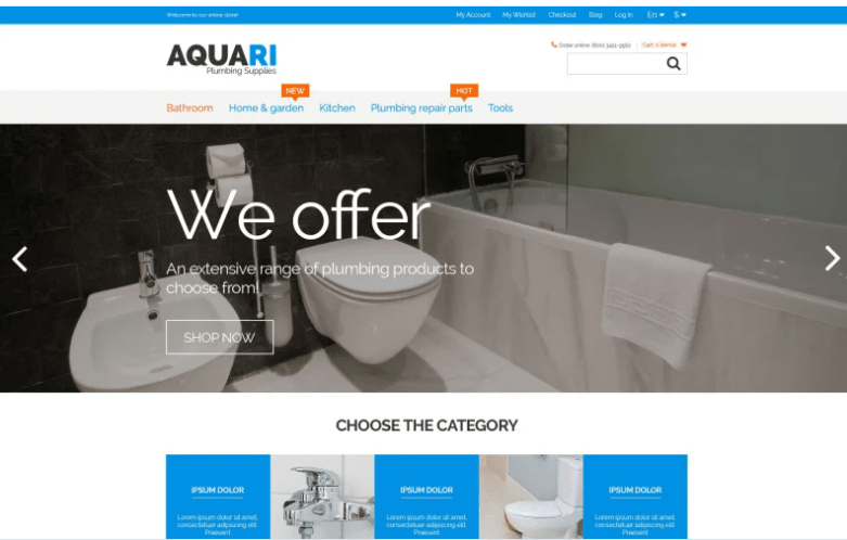 Plumbing Solutions Magento Theme