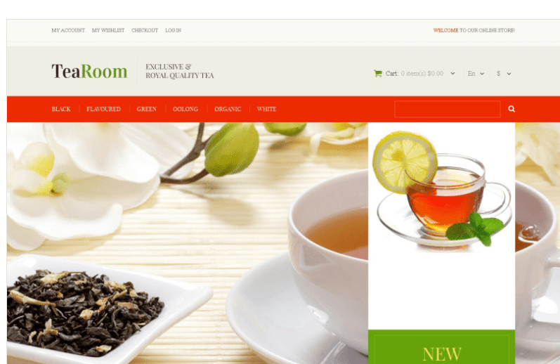 Quality Tea Magento Theme