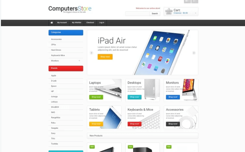 The Biggest Computers Store Magento Theme