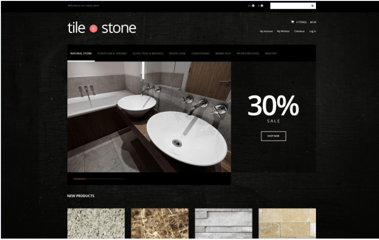 Tile Stone Store Magento Theme