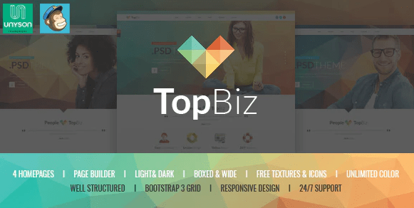 TopBiz - Responsive Corporate WordPress Theme 1.0
