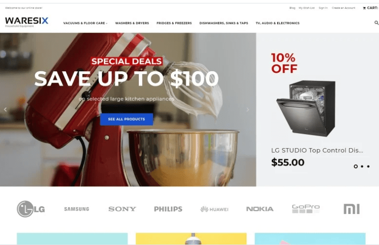 Waresix - Household Equipment Magento Theme