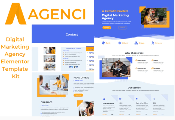 Product Image - Agenci – Digital Marketing Agency Elementor Template Kit