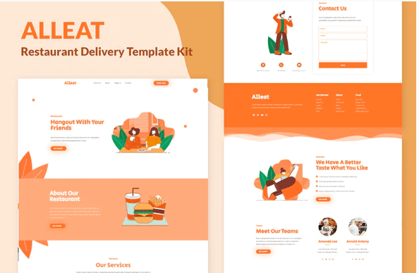 Alleat - Restaurant Elementor Template Kit