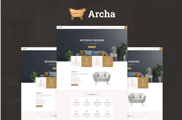 Archa - Interior Design & Architecture Elementor Template Kit