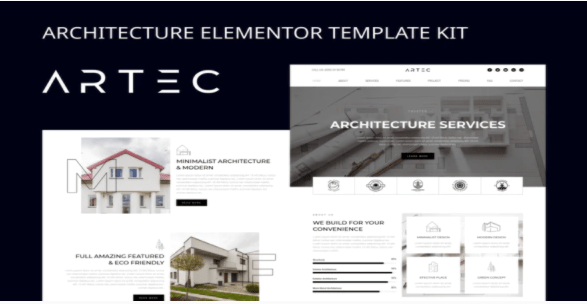 Product Image - Artec – Architecture Elementor Template Kit