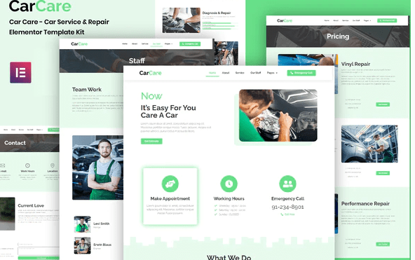 CarCare - Auto Service & Repair Elementor Template Kit