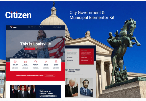 Product Image - Citizen – City Government & Municipal Elementor Kit