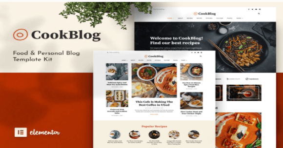 Product Image - CookBlog – Food & Personal Blog Elementor Template Kit