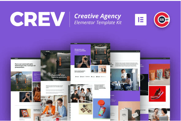 Crev - Creative Agency Elementor Template Kit