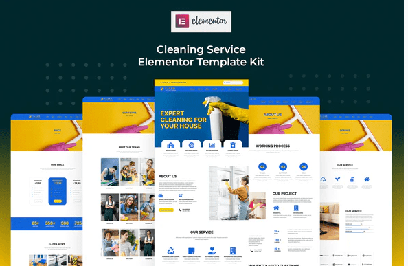 Cserv - Cleaning Service Elementor Template Kit