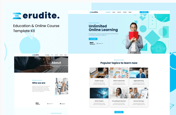 Product Image - Erudite – Education & Online Course Elementor Template Kit