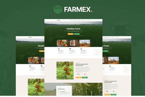Product Image - Farmex – Agriculture & Farm Template Kit