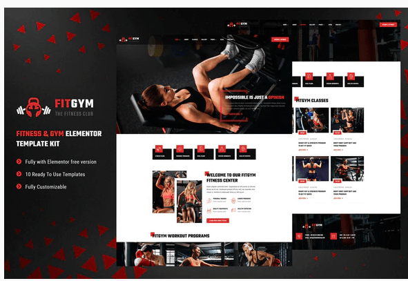 FitGym - Fitness & Gym Elementor Template Kit