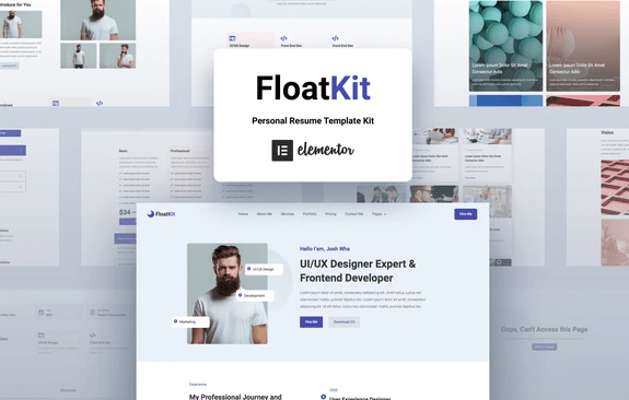 Product Image - FloatKit – Personal Resume Elementor Template Kit