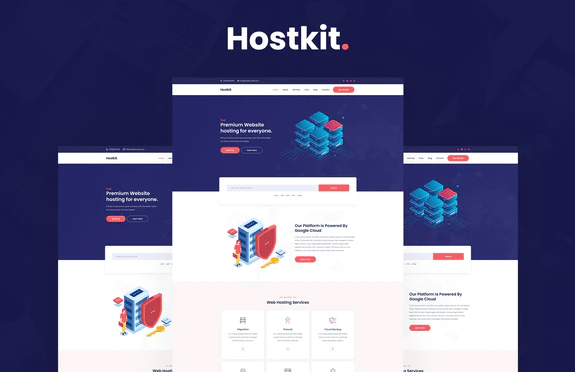 Hostkit - Hosting Services Elementor Template Kit