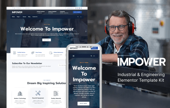 Impower - Engineering and Industrial Template Kit