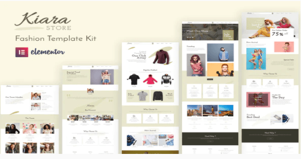Kiara - Fashion Elementor Template Kit