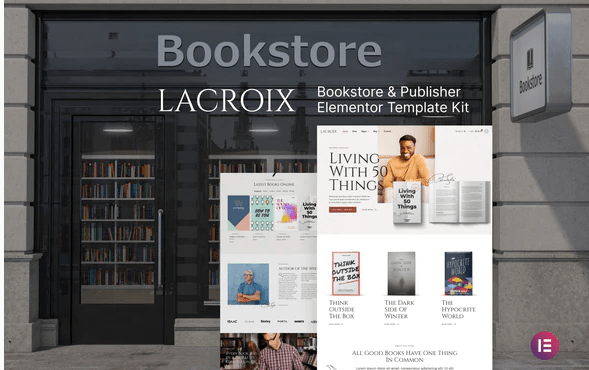 Product Image - LaCroix – Author & Publisher Elementor Template Kit