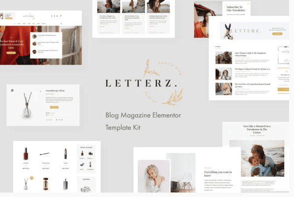 Letterz - Blog Magazine Elementor Template Kit