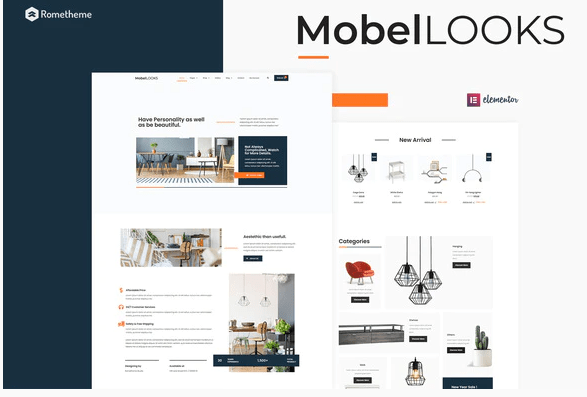 Mobel Looks - Furniture Store WooCommerce Elementor Template Kit