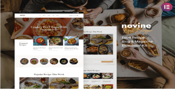 Novine – Food Recipe Blog & Magazine Template Kit — WordPress Product by ThemeForest