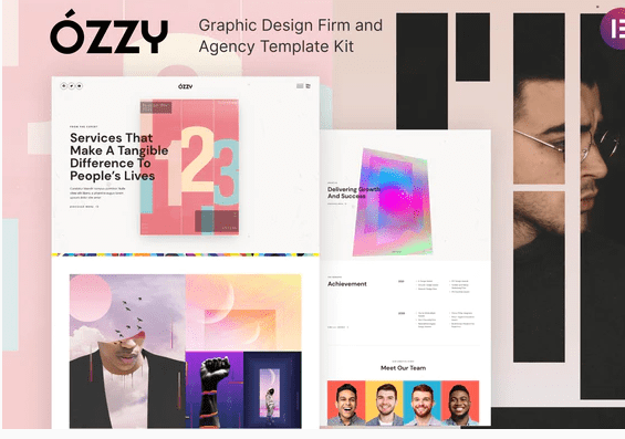 Ozzy - Graphic Design Firm and Agency Template Kit