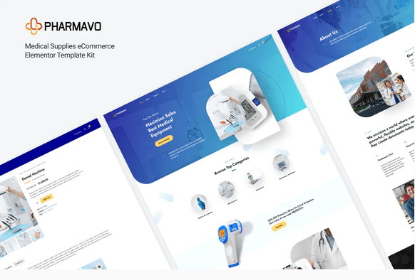 Product Image - Pharmavo | Medical Supplies eCommerce Elementor Template Kit