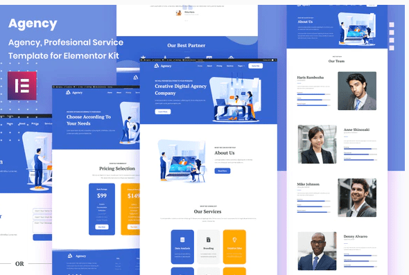 Porto Agency - Creative Digital Business Elementor Template Kit