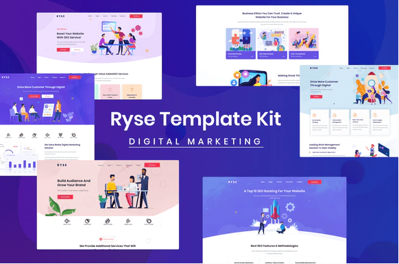 Product Image - Ryse – SEO & Digital Marketing Elementor Template Kit