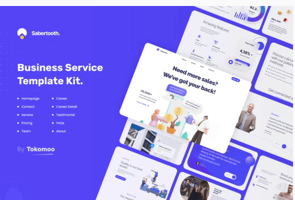 Sabertooth | Business Service Elementor Template Kit