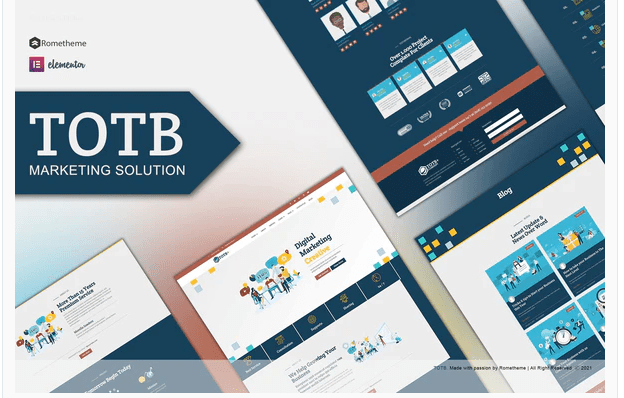 TOTB - Marketing Solution Elementor Template kit