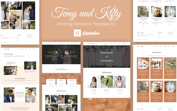 Temy and Kifty Wedding Template Kit