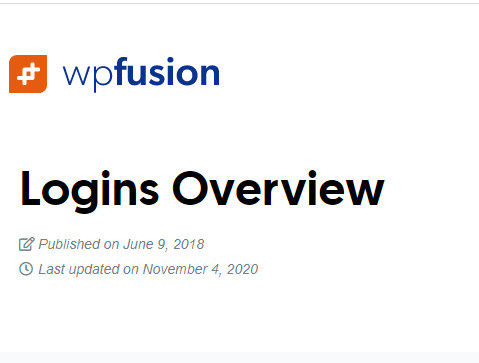WP Fusion - Logins
