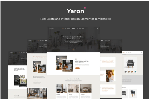 Yaron - Real Estate & Interior Design Elementor Template kit
