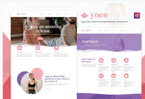 Yoco - Yoga Studio Elementor Template Kit