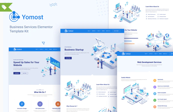 Yomost - Business Services Elementor Template Kit