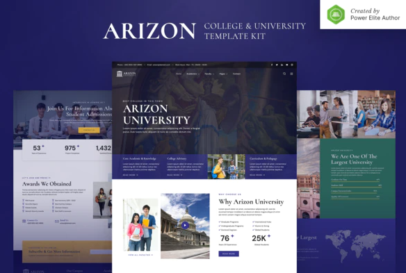 Product Image - Arizon – College & University Elementor Template Kit Product Image - Arizon – College & University Elementor Template Kit