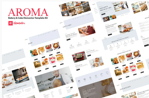 Aroma - Bakery & Cake Elementor Template Kit