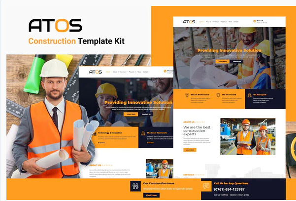 Product Image - Atos – Construction Elementor Template Kit Product Image - Atos – Construction Elementor Template Kit