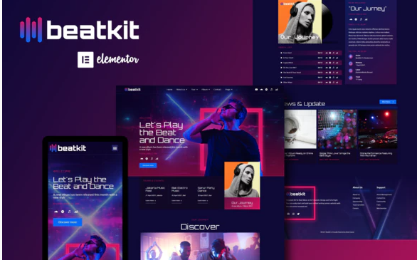 Product Image - BeatKit – Music Events Elementor Template Kit