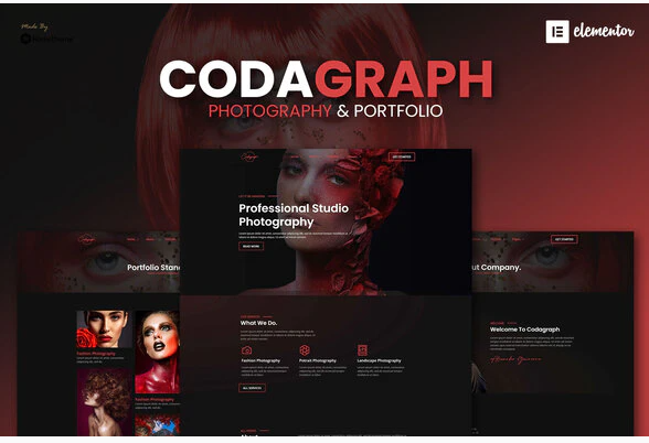 Codagraph - Photography & Portfolio Elementor Template Kit