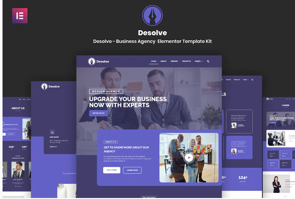 Desolve - Business Agency Elementor Template Kit